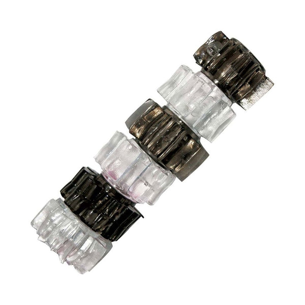 Hung Pleasure Stars Jelly Cock Rings Black/clear 6 Pack