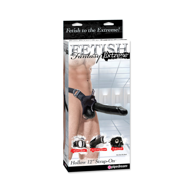 FF Extreme Hollow 12in Strap-on Black