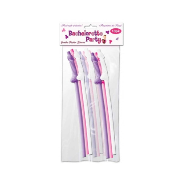 Bachelorette Party Flexy Super Straw - Pack of 10