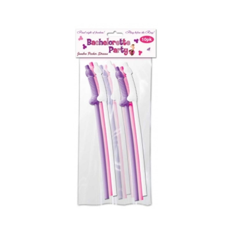 Bachelorette Party Flexy Super Straw - Pack of 10