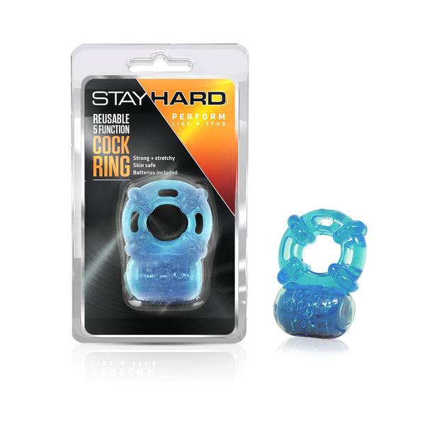 COCKRING VIBRATING REUSEABLE BLUE