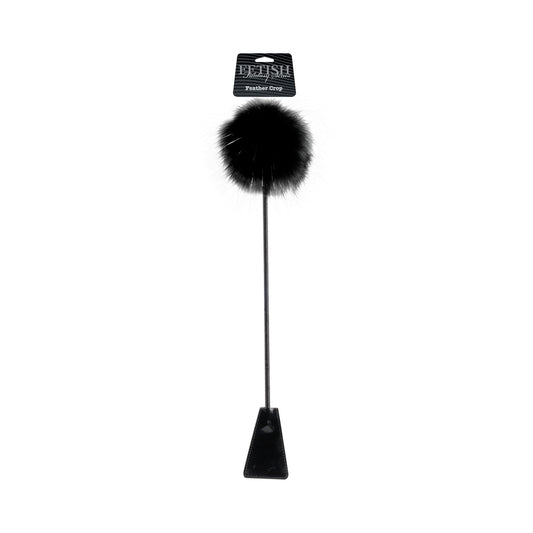 Ffle Feather Crop Black