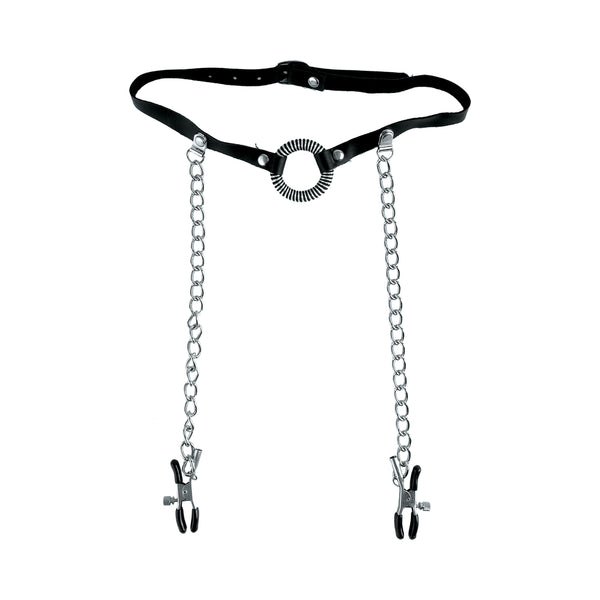 Fetish Fantasy Limited Edition O-Ring Gag & Nipple Clamps
