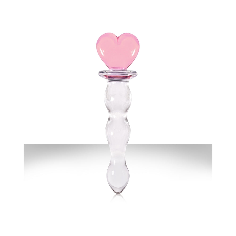 Crystal Heart of Glass - Pink