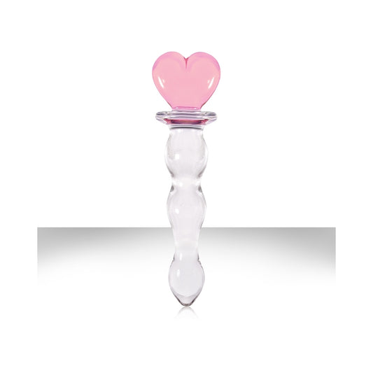Crystal Heart of Glass - Pink