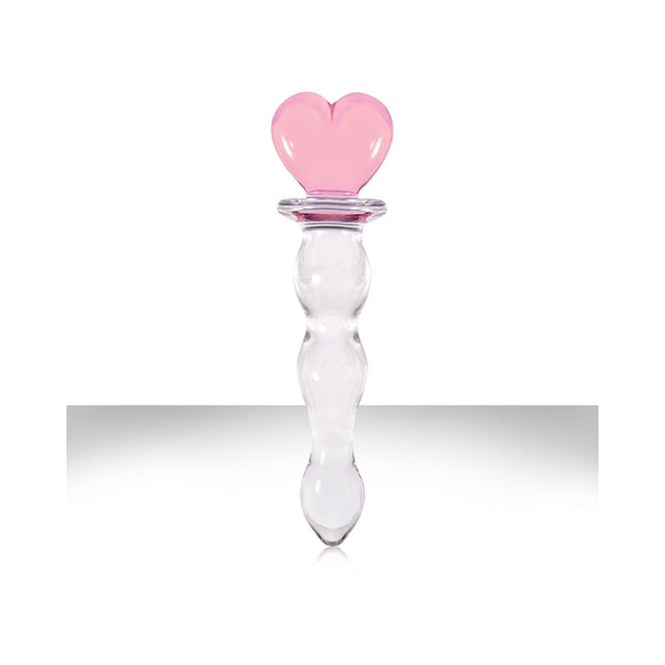 Crystal Heart of Glass - Pink