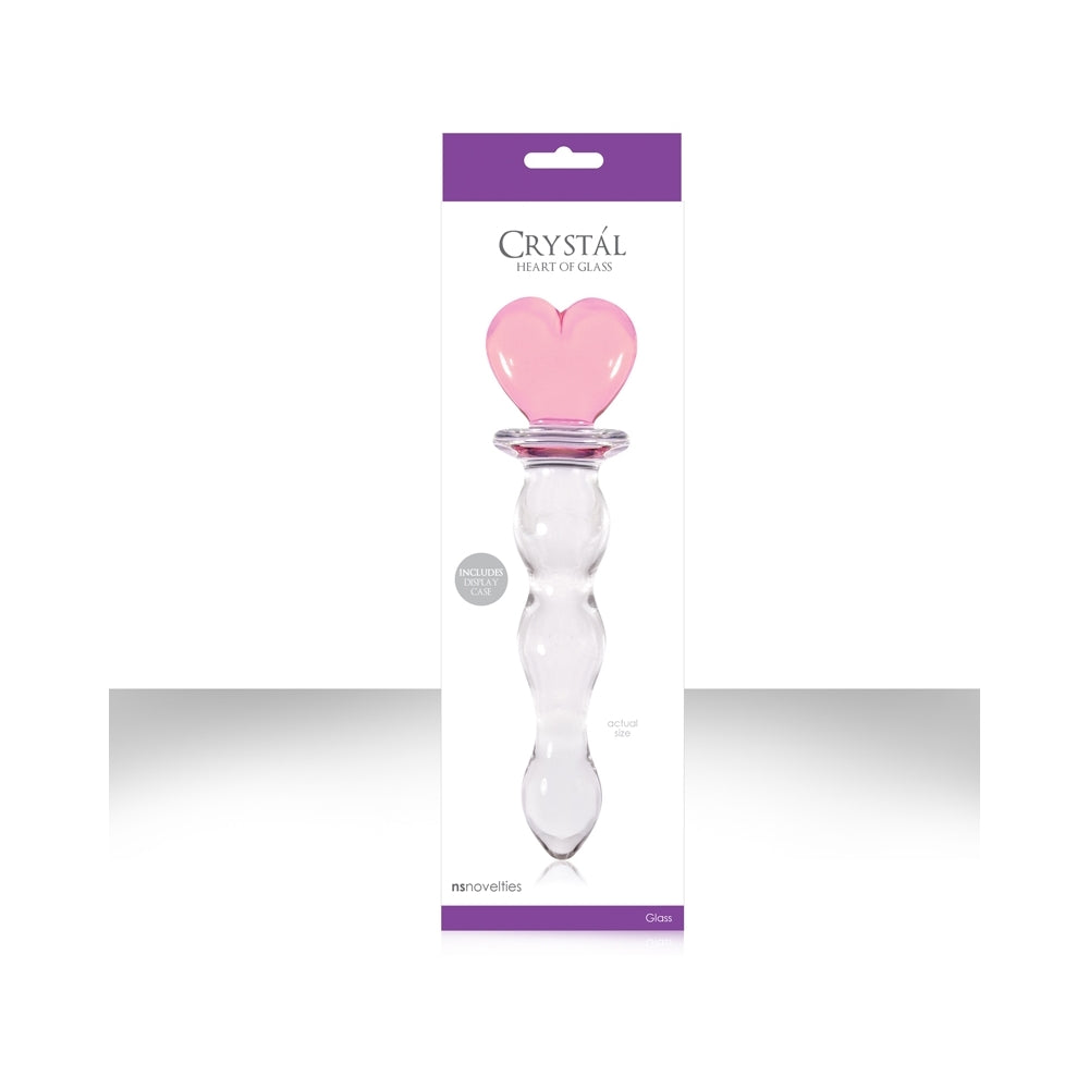Crystal Heart of Glass - Pink