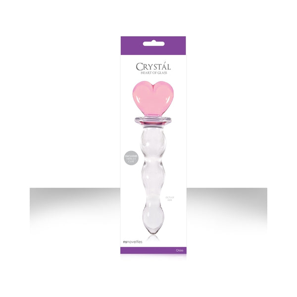 Crystal Heart of Glass - Pink