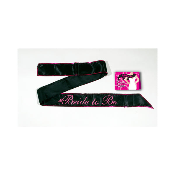 Bride To Be Black Sash