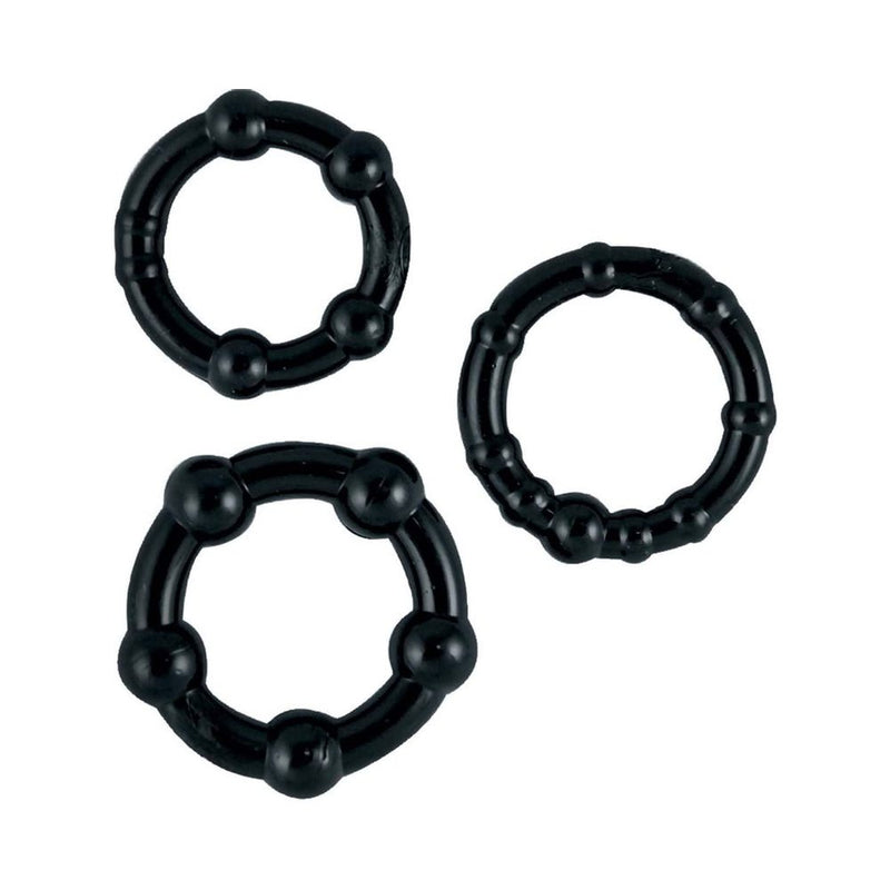 Beaded C Ring 3 Pack Set