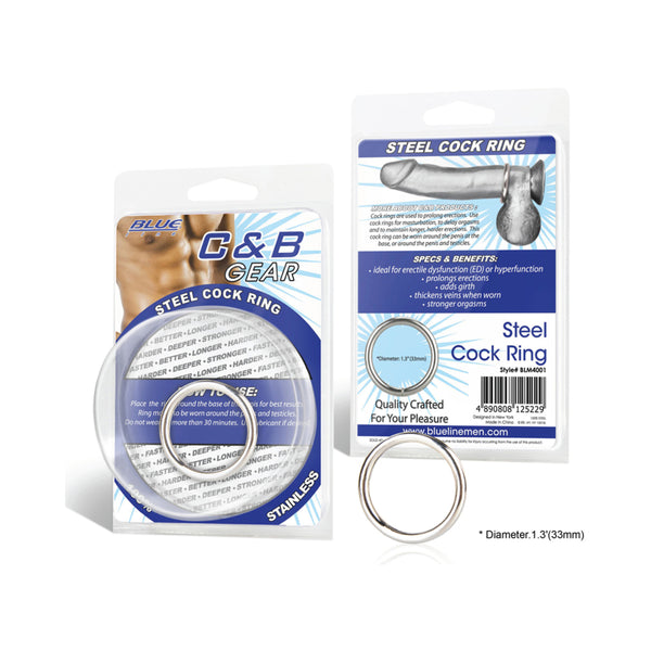 CB Gear Steel Cock Ring 1.3in