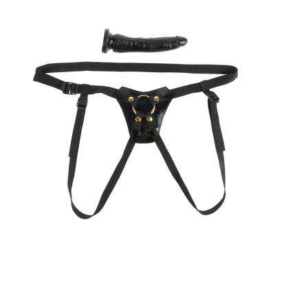 Fetish Fantasy Gold Designer Strap On w/Dildo - Black