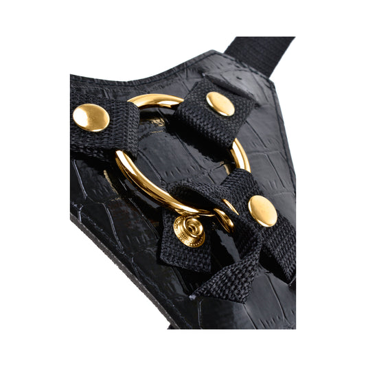 Fetish Fantasy Gold Designer Strap On w/Dildo - Black