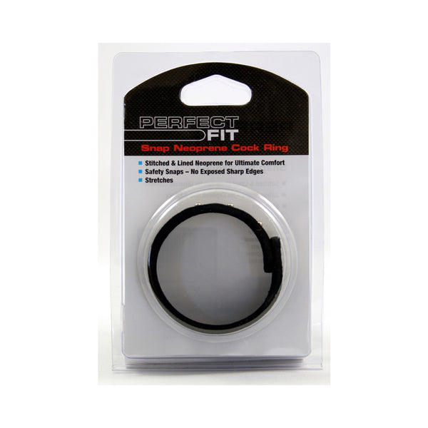 Neoprene Snap Cock Ring Black