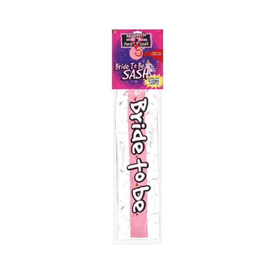 Bachelorette Outta Control Flashing Sash - White