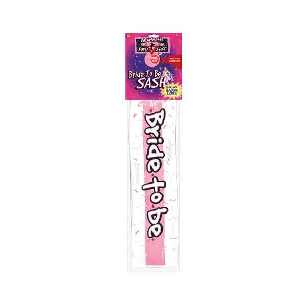 Bachelorette Outta Control Flashing Sash - White