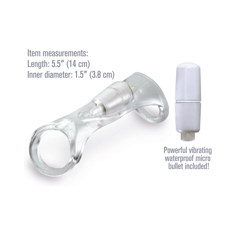 Fantasy X-Tensions Vibrating Cock Sling - Clear