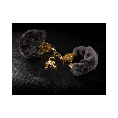Fetish Fantasy Gold Deluxe Furry Cuffs - Gold