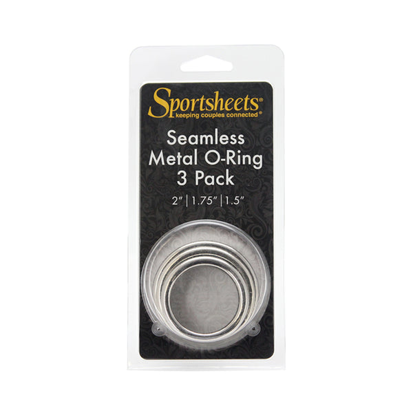 Sportsheets Metal O-Ring 3 Pack Nickel-free Rings