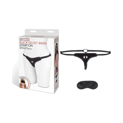 Black Velvet Bikini Strap-On