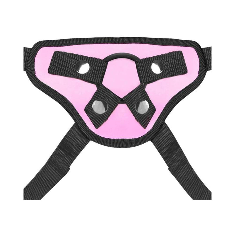 Lux Fetish Pretty In Pink Strap On Harness