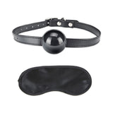 Lux Fetish Silicone Ball Gag Black O/S
