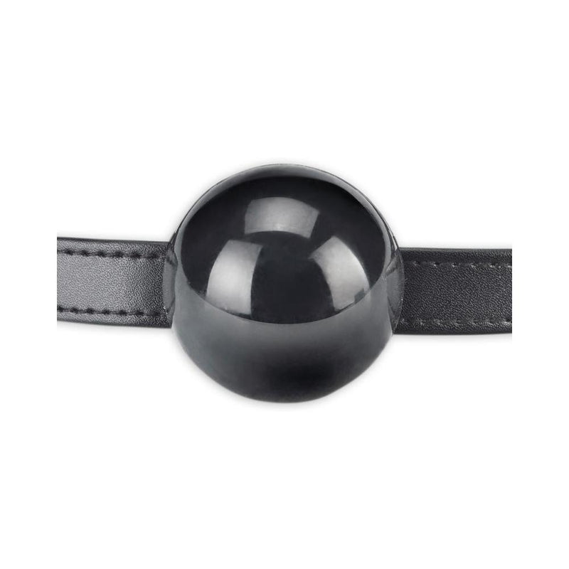 Lux Fetish Silicone Ball Gag Black O/S