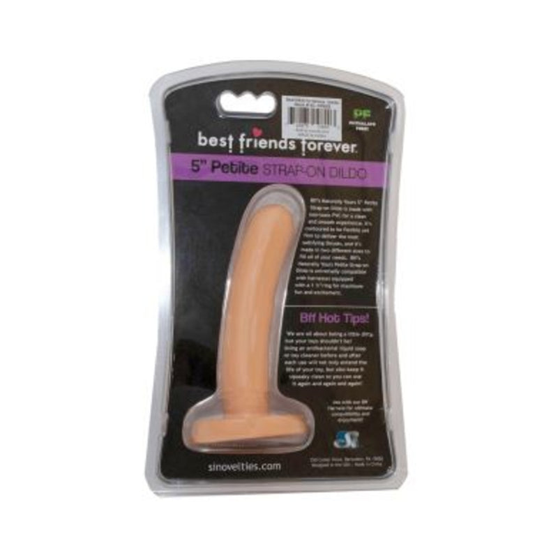 BFF Nat. Yours Petite Strap-On White 5in