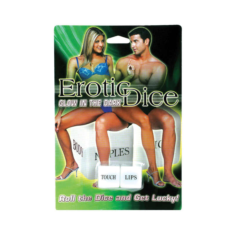 Erotic Dice in Couples Packaging - Glow in the Dark