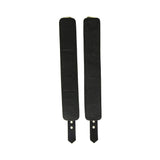 Rouge Plain Leather Wrist Cuffs Black