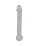 Glas 7 inches Realistic Head Glass Dildo Clear