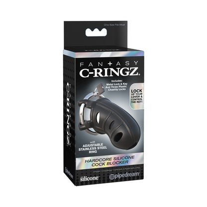 Fcr Hardcore Silicone Cock Block Black
