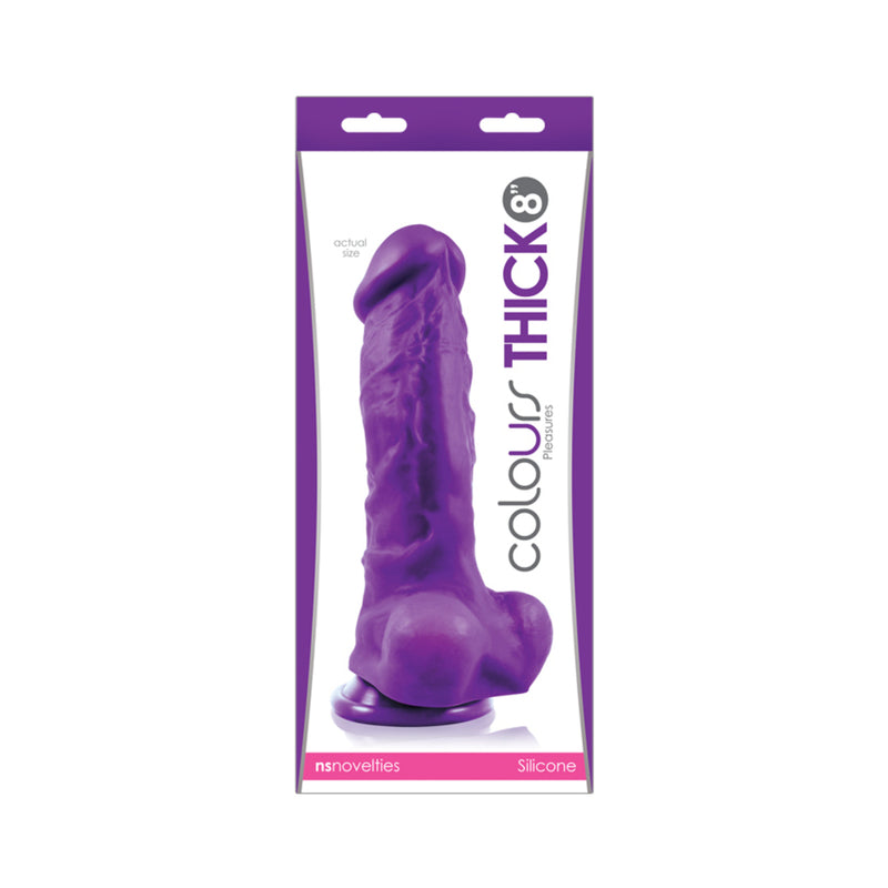 Colours Pleasures Thick 8in Purple