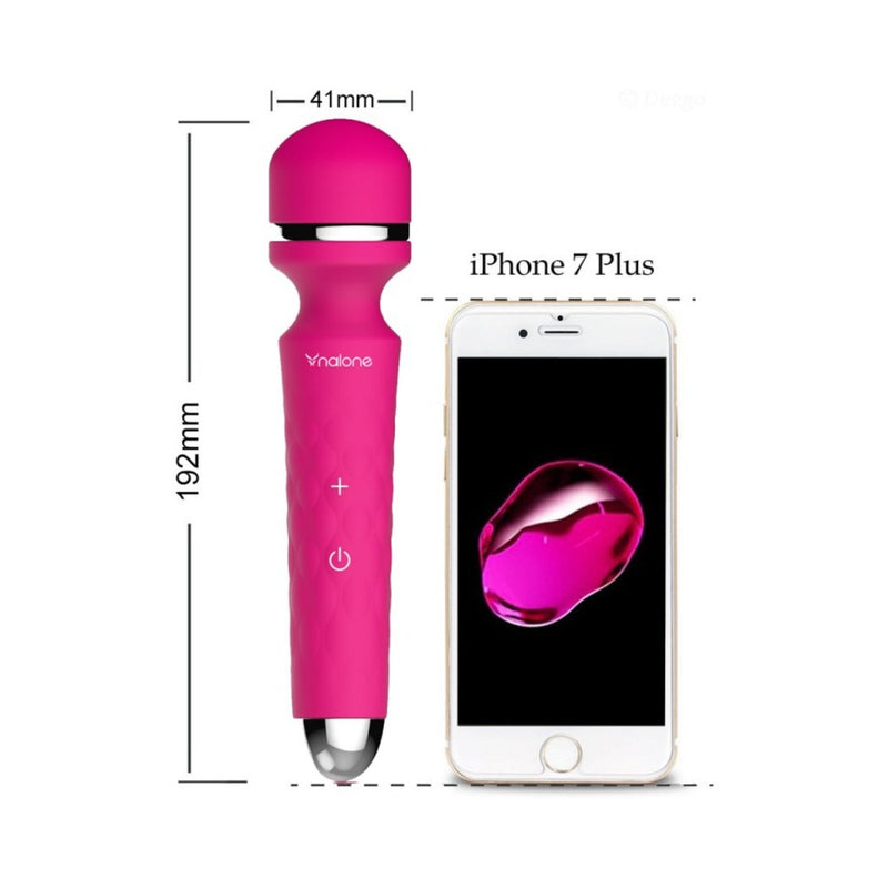 Nalone Rock Wand Massager Silicone Pink