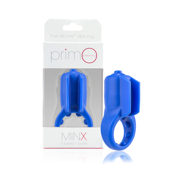 Primo Minx Blue Vibrating Ring with Fins
