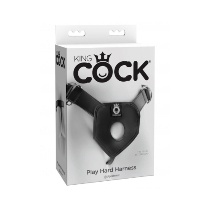 King Cock Play Hard Harness O/S Black