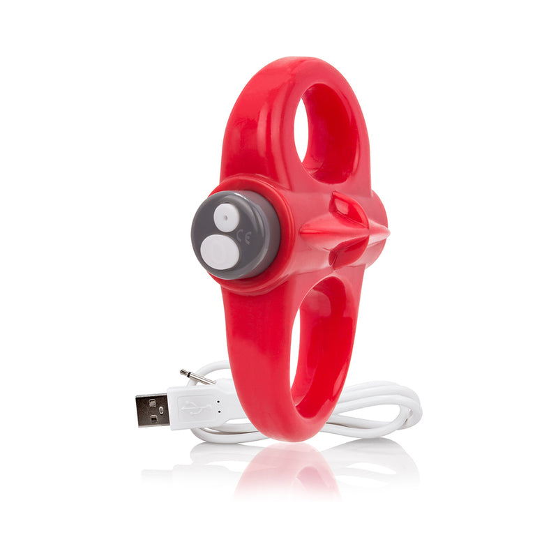 Charged Yoga Rechargeable Vibe Ring - Red