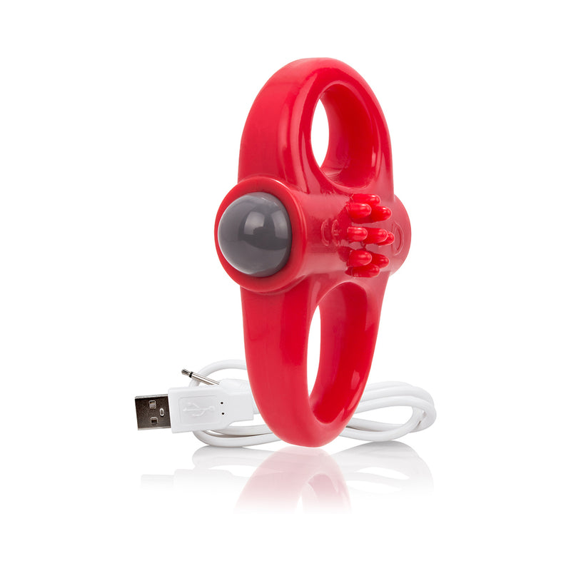 Charged Yoga Rechargeable Vibe Ring - Red