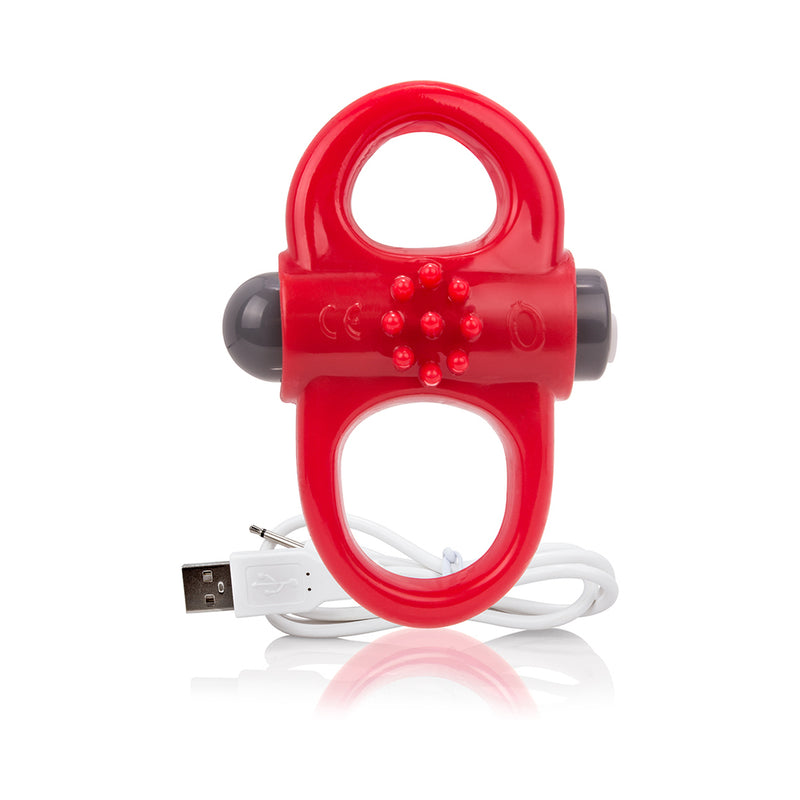 Charged Yoga Rechargeable Vibe Ring - Red