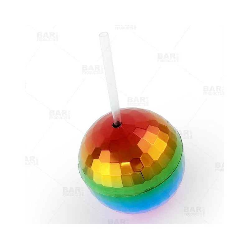 Rainbow Disco Ball Cup
