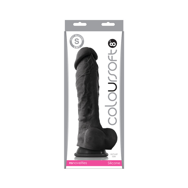 ColourSoft 8in Soft Dildo Purple