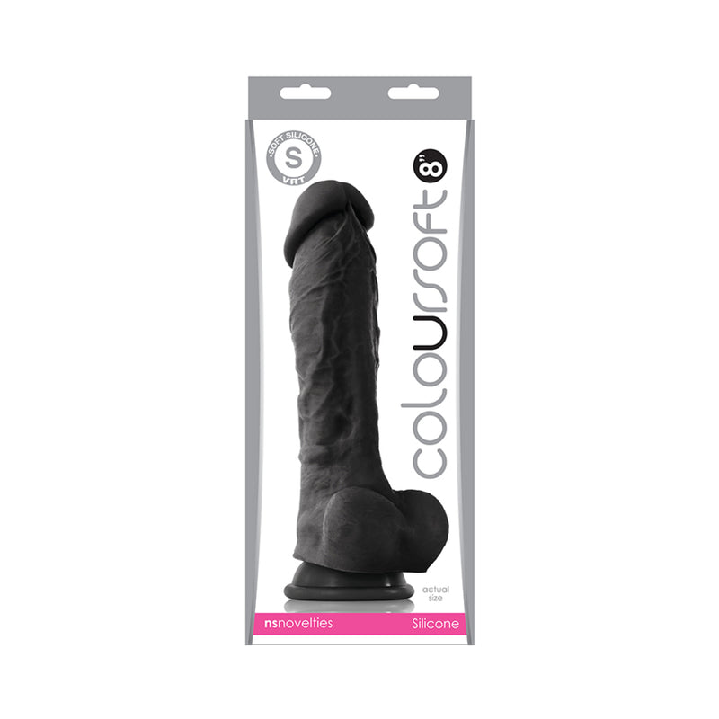 ColourSoft 8in Soft Dildo Purple