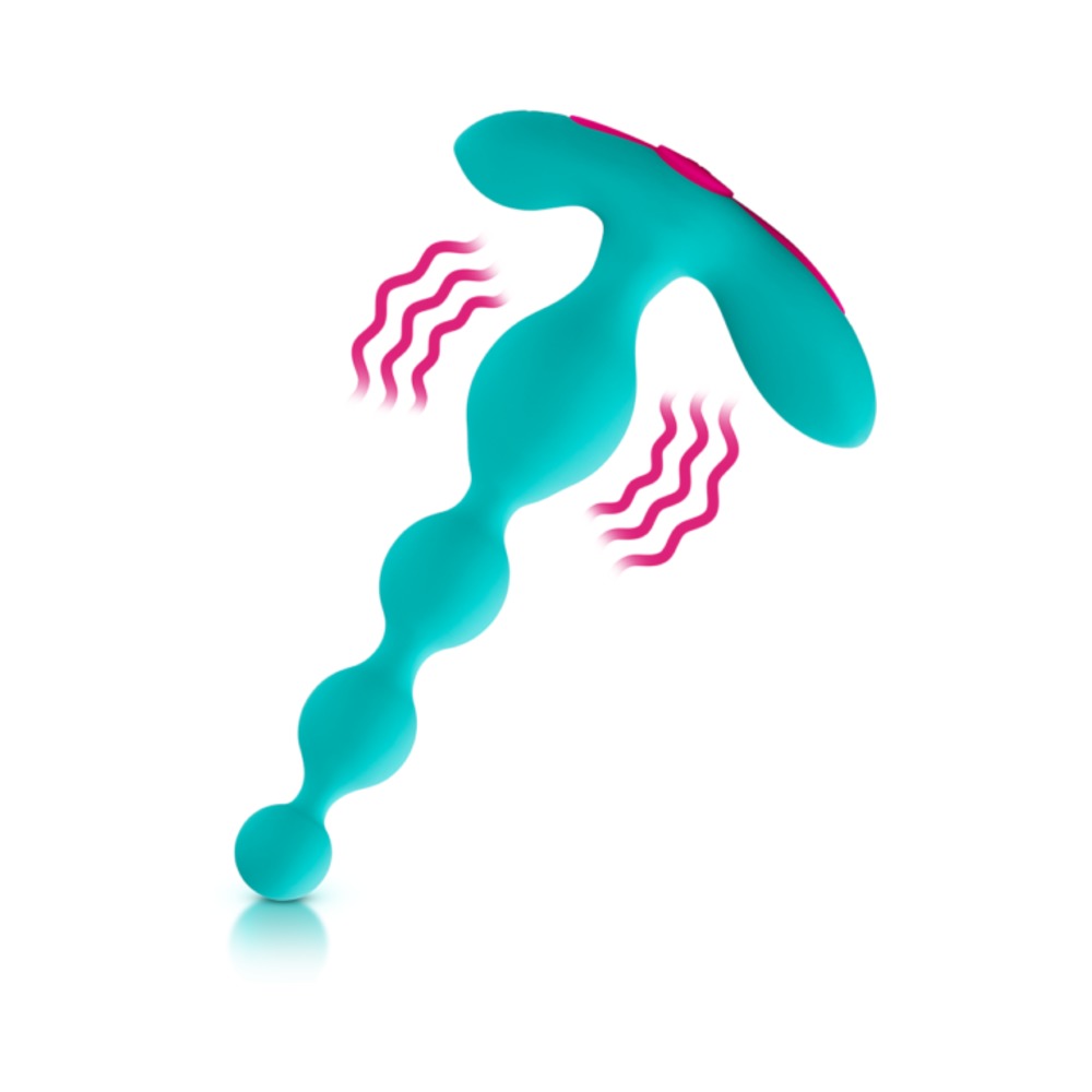 Femme Funn Beads Vibrating Anal Beads - Turquoise
