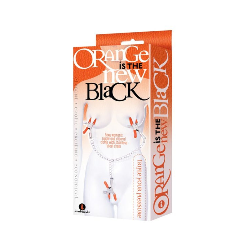 Triple Your Pleasure  Nipple & Clitoral Clamps & Chain