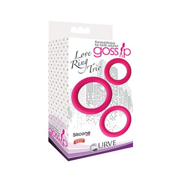 Gossip Love Ring Trio 3 Rings Set