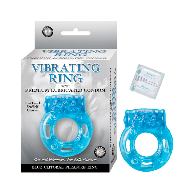 Vibrating Ring Clitoral Pleasure Ring Blue