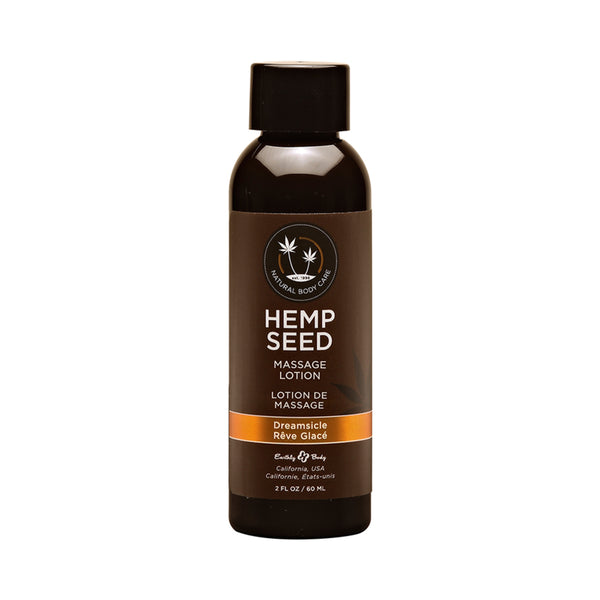 Earthly Body Hemp Seed Massage Lotion - 2 oz Dreamsicle