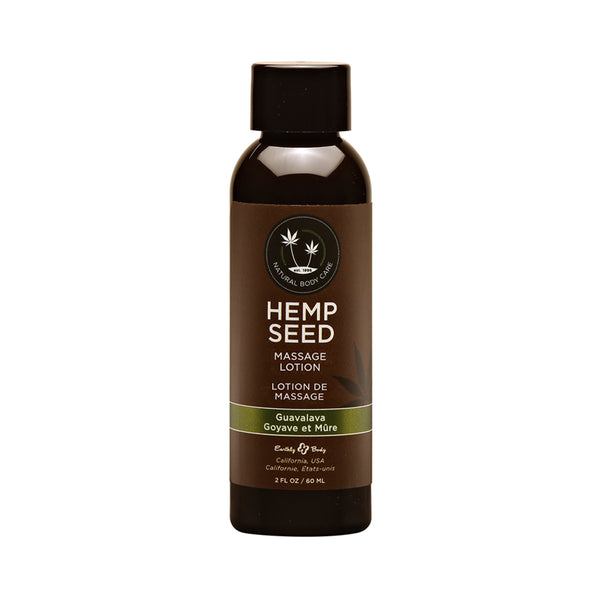 Earthly Body Hemp Seed Massage Lotion - 2 oz Guavalava