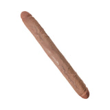 King Cock 16" Thick Double Dildo - Tan