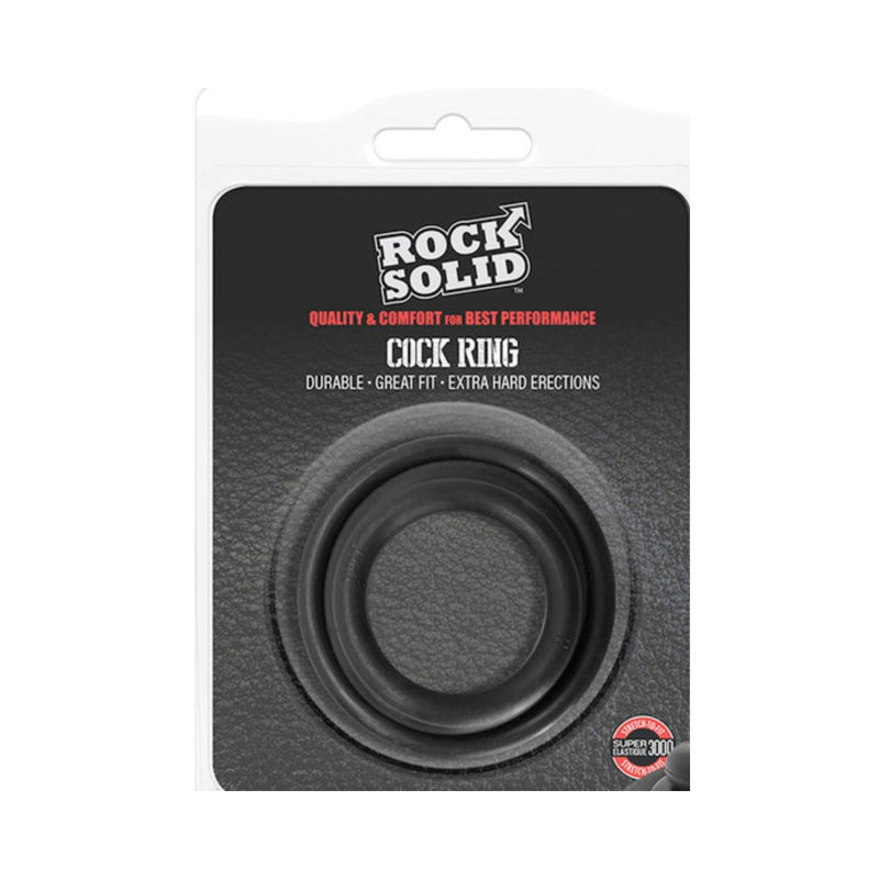 Rock Solid Tri-pack Rubber Gasket (1.25in, 1.5in, 2in) Black